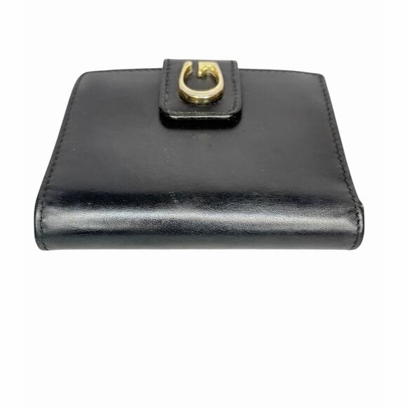 Gucci Horsebit Black Leather Kisslock Wallet w/ Gold Hardware - Picture 5 of 14